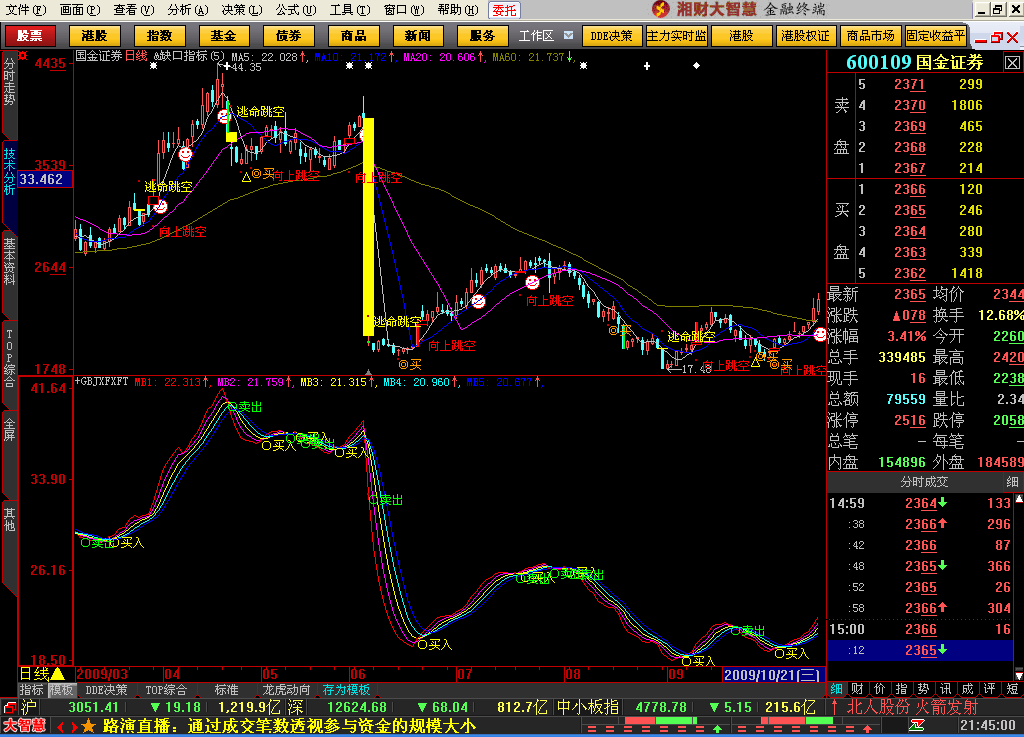缺口指标[大智慧L2]