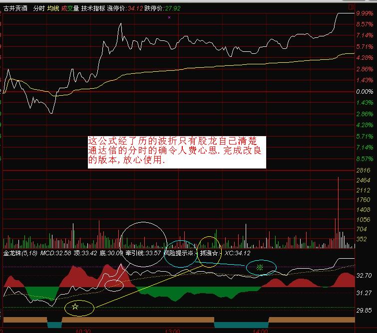 股龙之水分时趋势[金龙珠] 