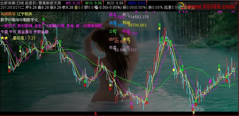 通达信财务信息背景主图，最新版亮丽主图指标源码