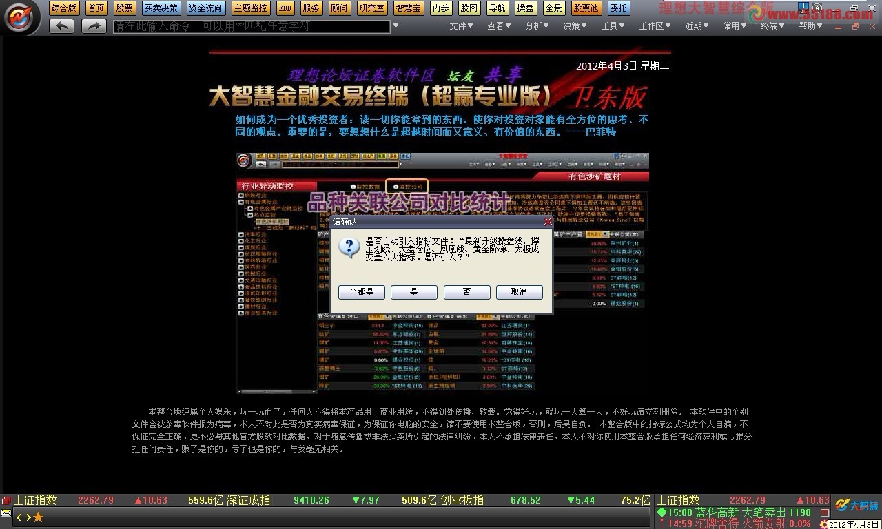 理想大智慧综合版(0326)夏卫东老师整合版