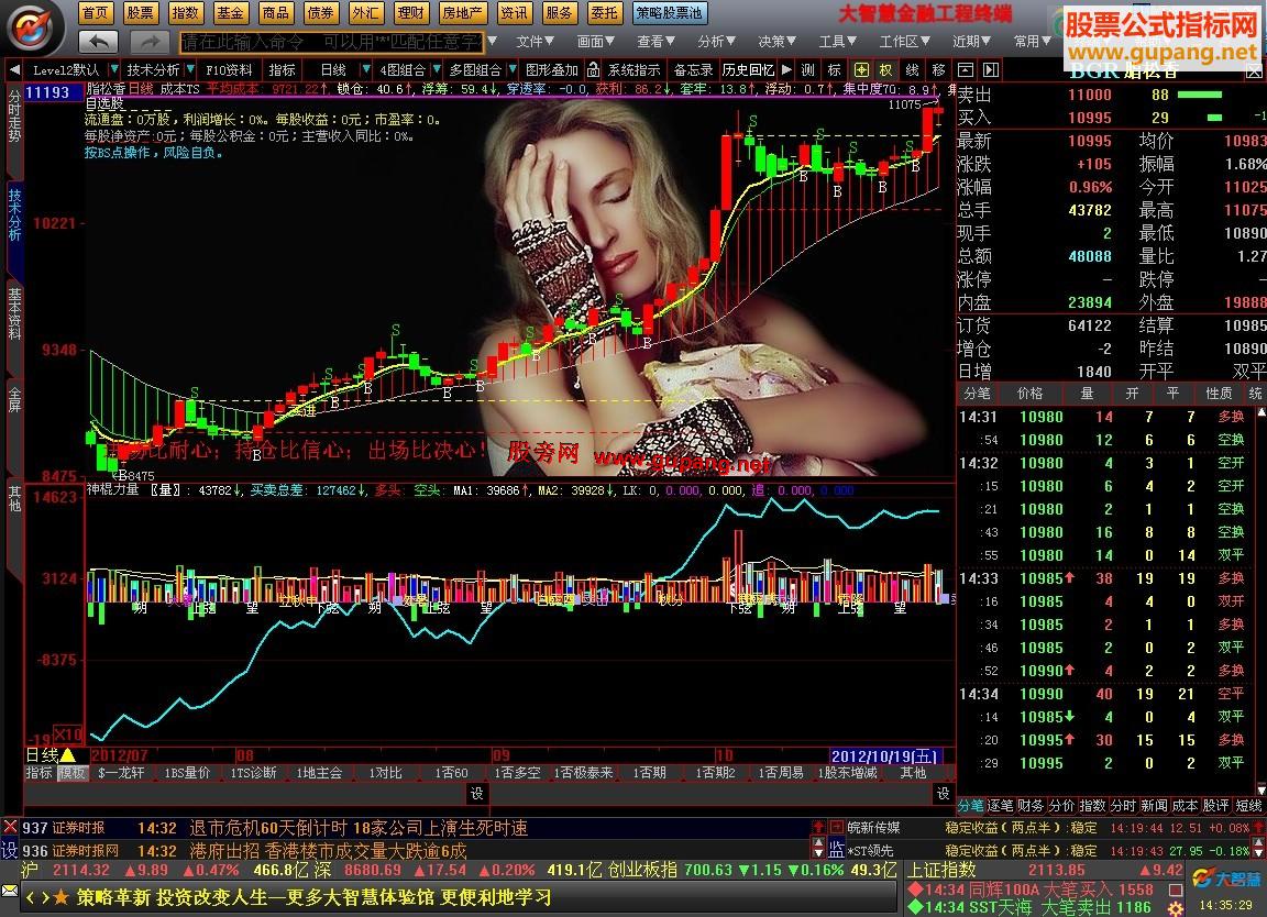 大智慧神棍敲股幅图指标