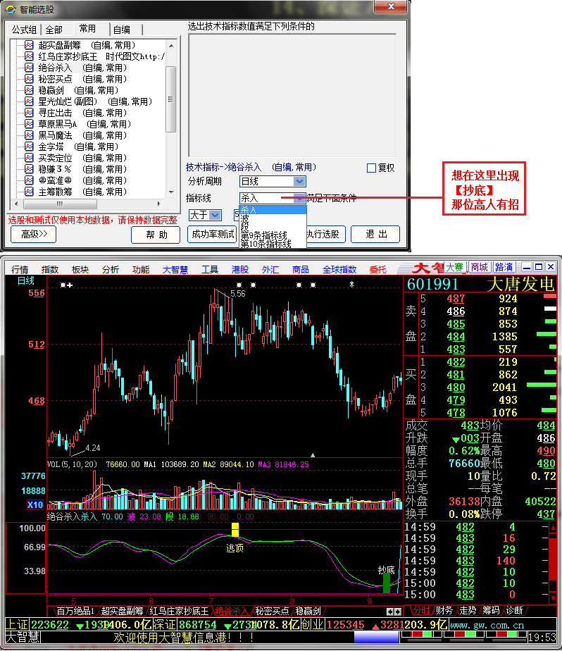 指标公式《绝谷杀入》源码