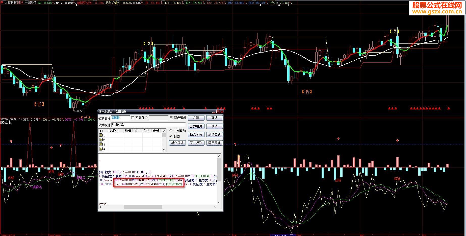 免费DDE指标更新 显示沪市DDY 抓主力异动更精准（完全免费数据指标 副图 源码）