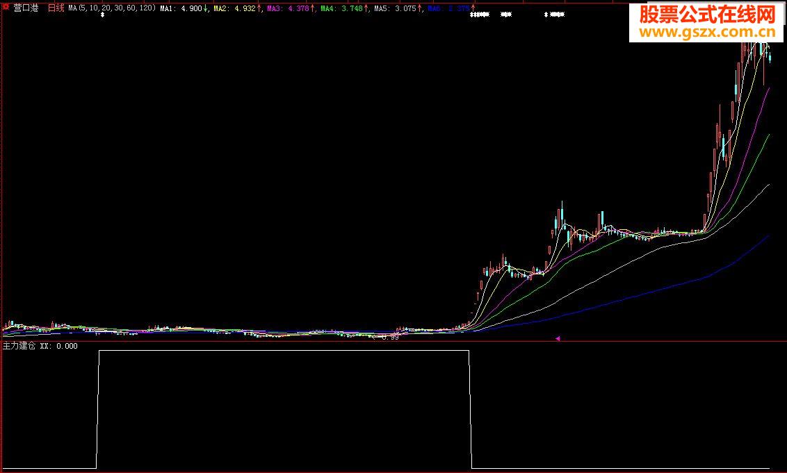大智慧主力建仓区，长线上做大牛股100%赚钱副图公式