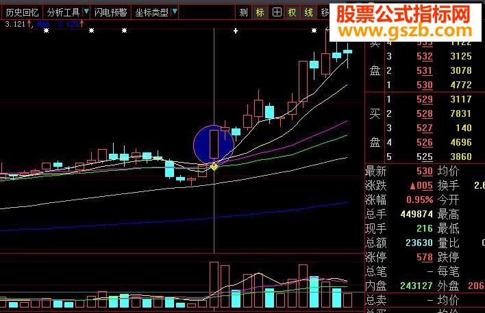 主升浪启动前兆-连阳双倍量（选股指标）