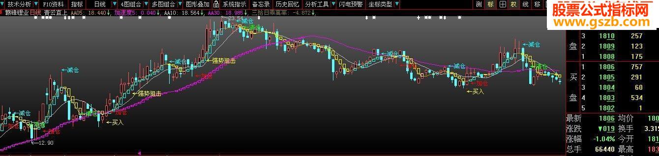 分享一个珍藏多年的极品主图指标