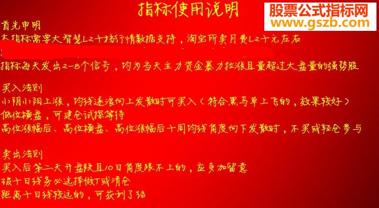 网上叫价9999的精品主升浪涨停指标