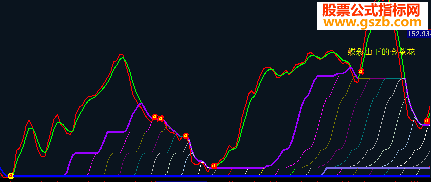 大智慧金茶花副图指示公式