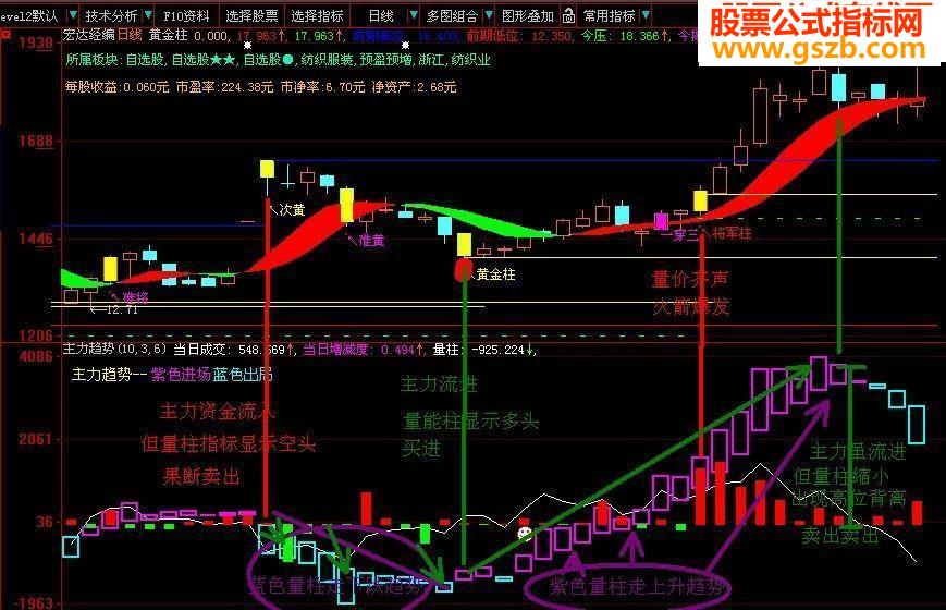 大智慧主力资金与量柱有效结合按主力趋势做盘