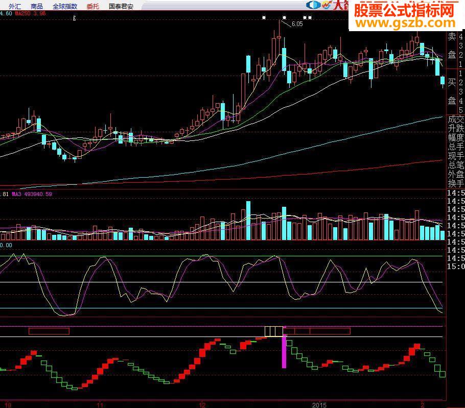 珍藏版大智慧分析家16号套装指标