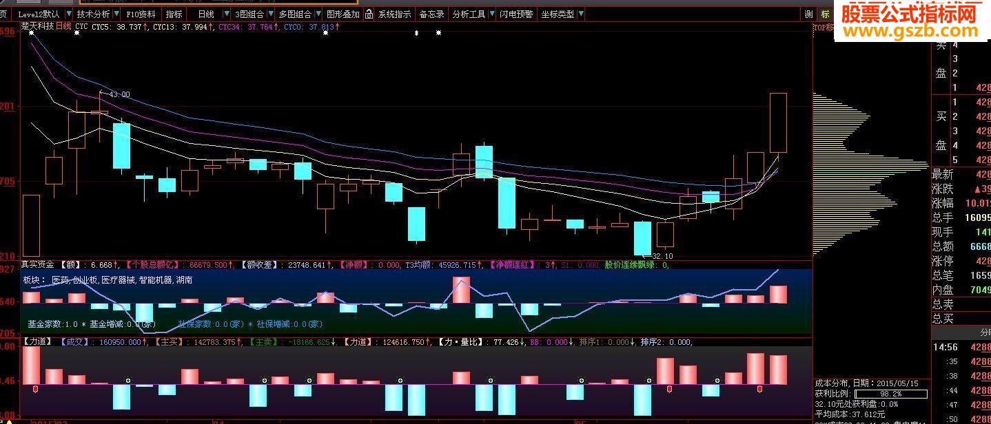 大智慧真实资金指标！
