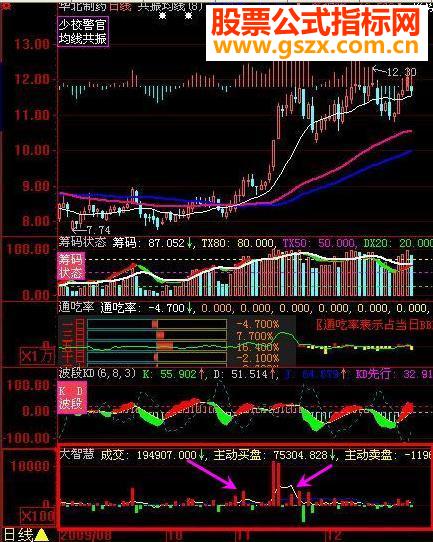 大智慧日线买卖成交量源码副图