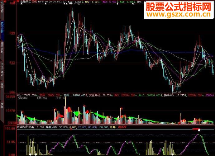 大智慧金牌逃顶副图源码