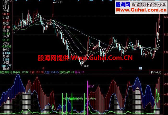 跟庄做黑马赚钱指标 源码 说明