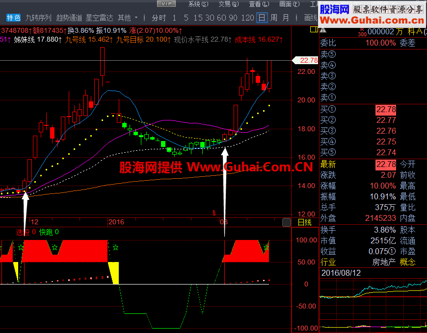 成功阶梯 飞狐交易师副图源码 