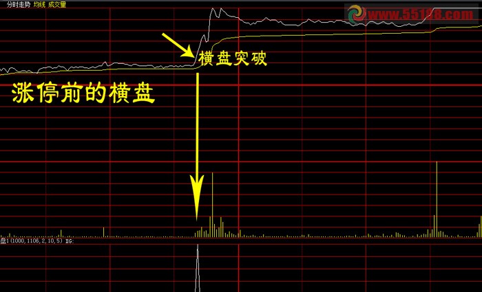 某宝买来的分时横盘无量突破预警指标