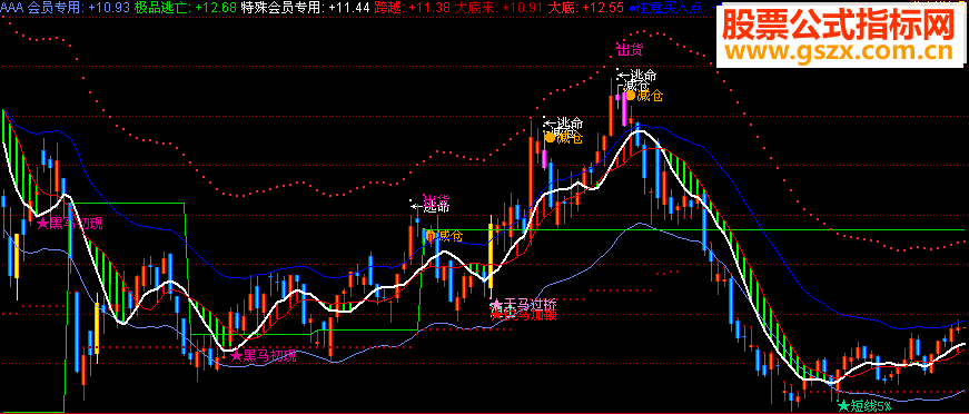 同花顺精品黑马主图源码