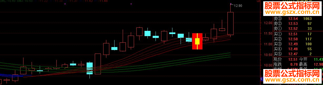 钱龙阻击主图源码主图贴图