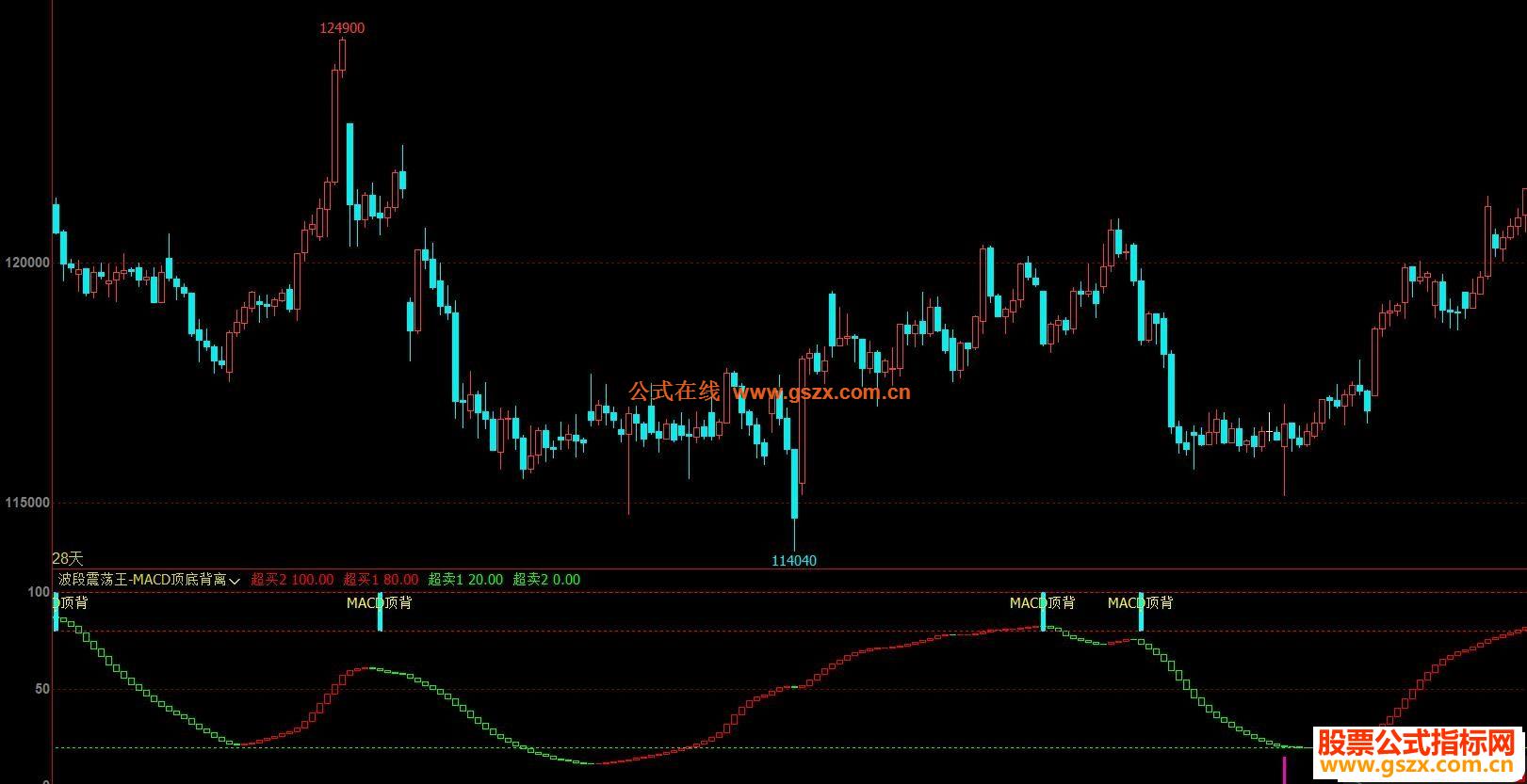 文华财经波段震荡王-MACD顶底背离副图指标未来