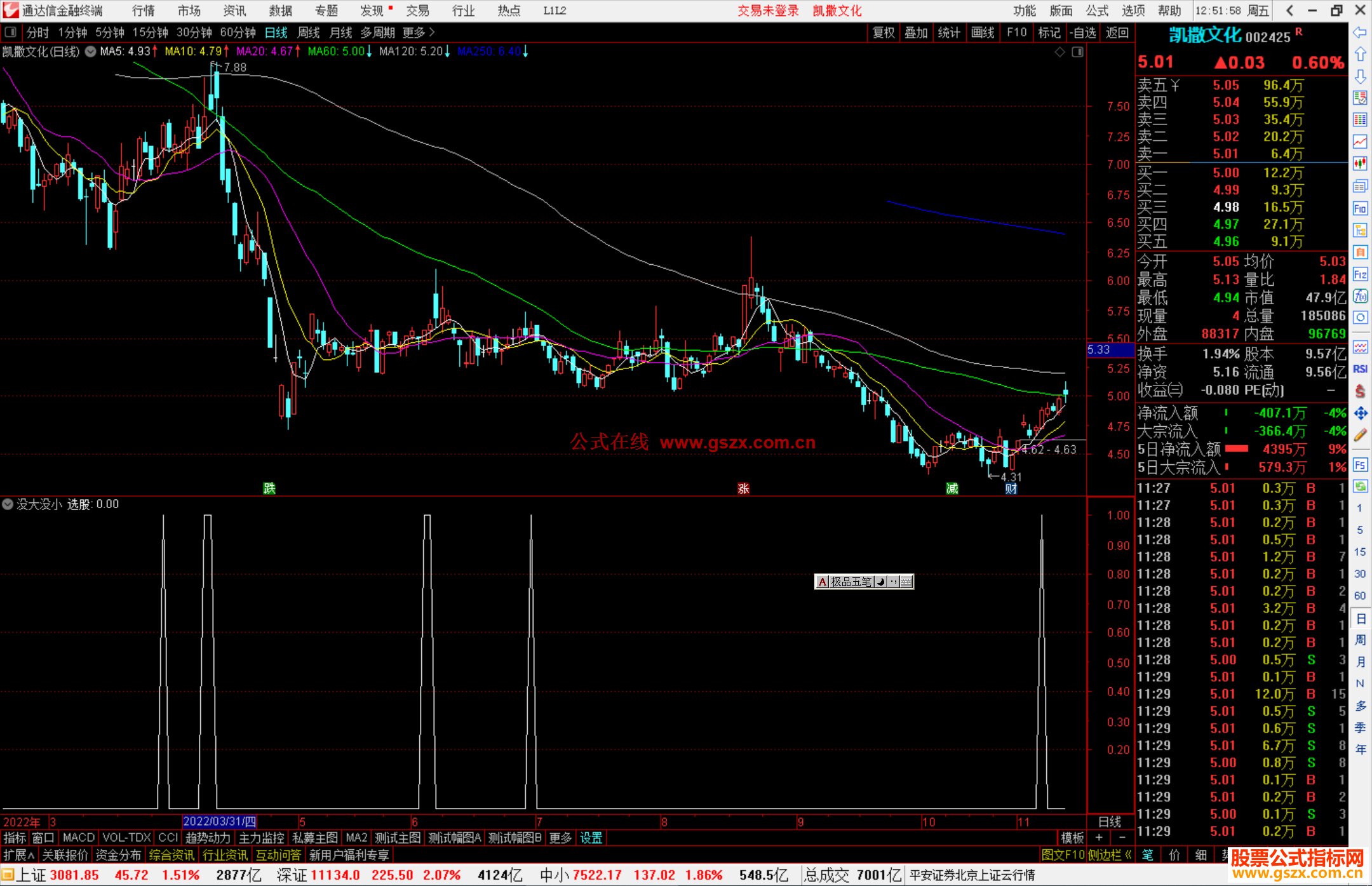 通达信没大没小 只选趋势向上的源码副图