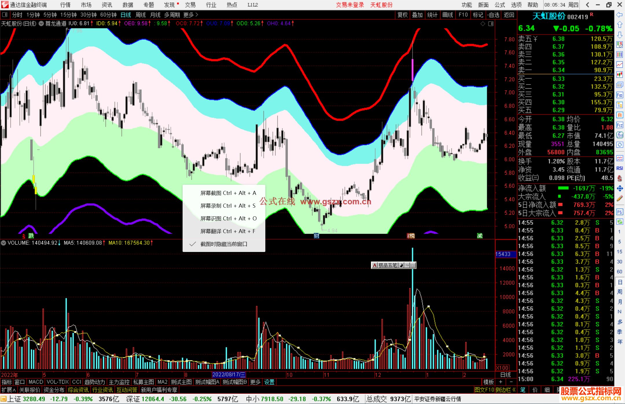 通达信尊龙通道主图指标公式源码