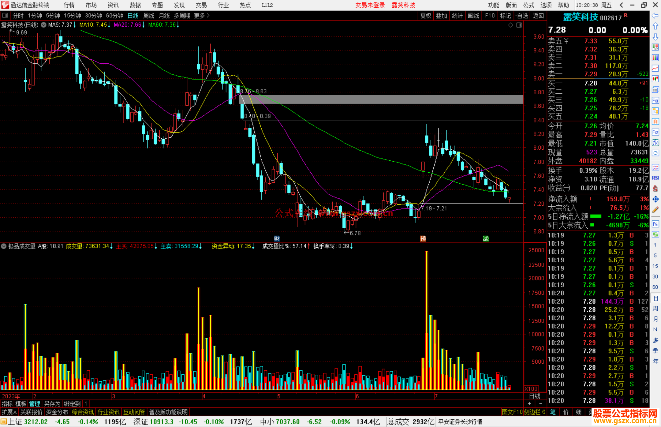 通达信极品成交量指标公式源码副图