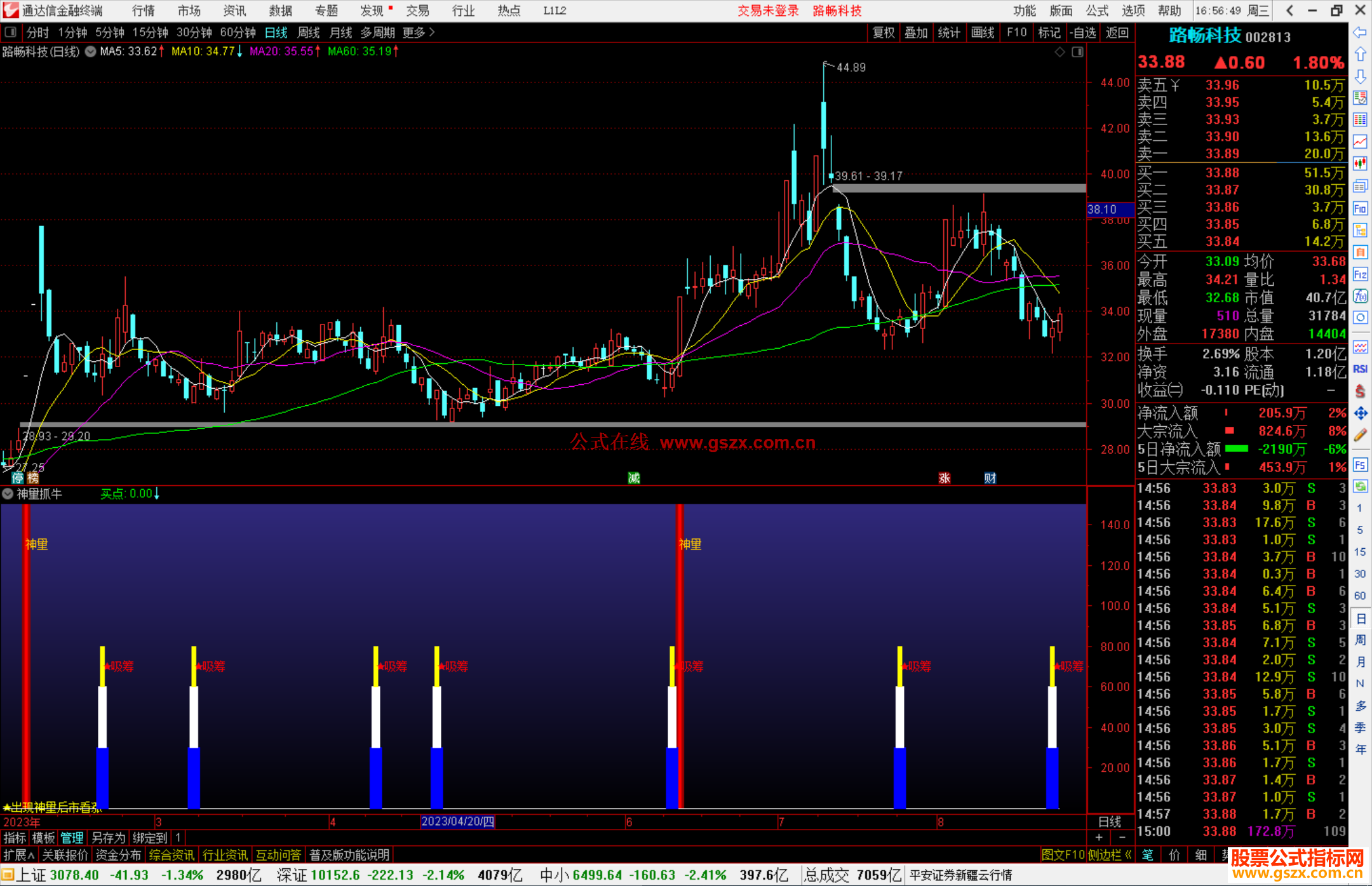 通达信神量抓牛指标公式源码