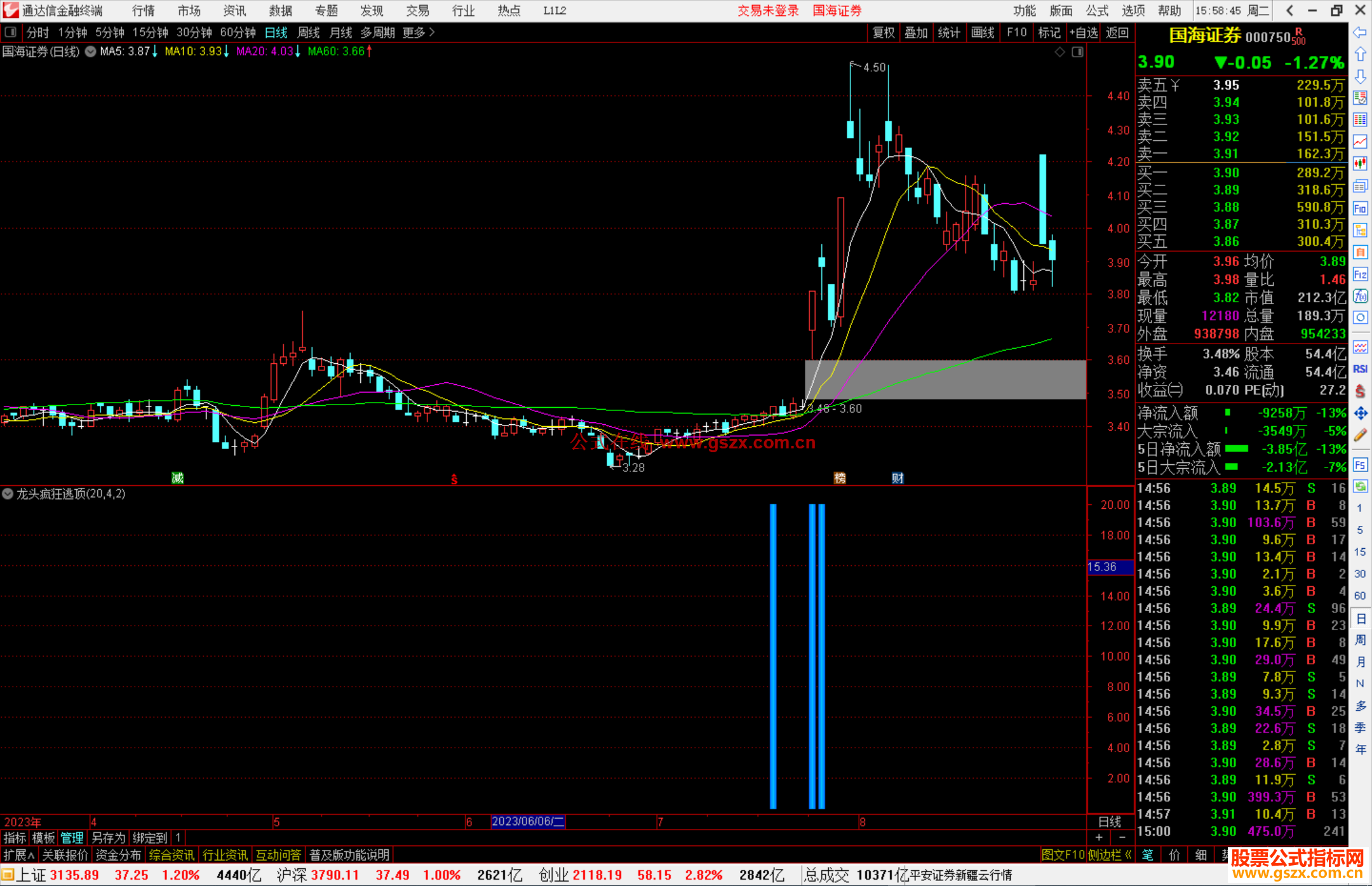 通达信龙头疯狂逃顶，纯卖出指标，能卖在高位