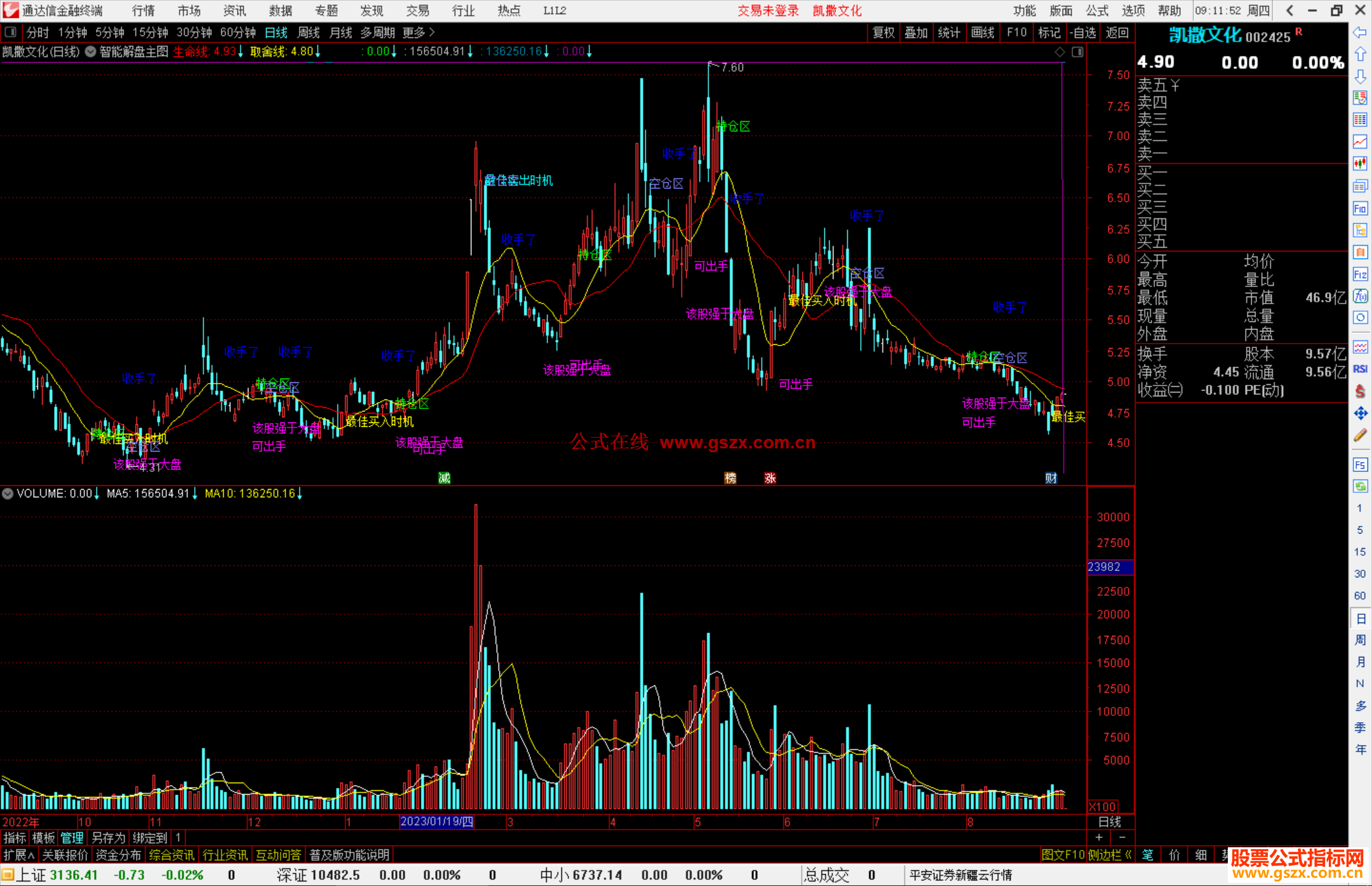 通达信智能解盘主图指标公式源码主图