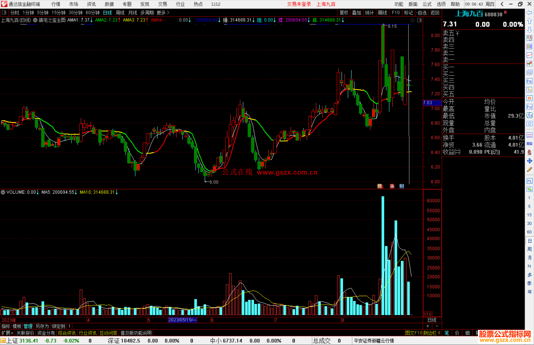 通达信镇宅之宝主图指标公式源码主图