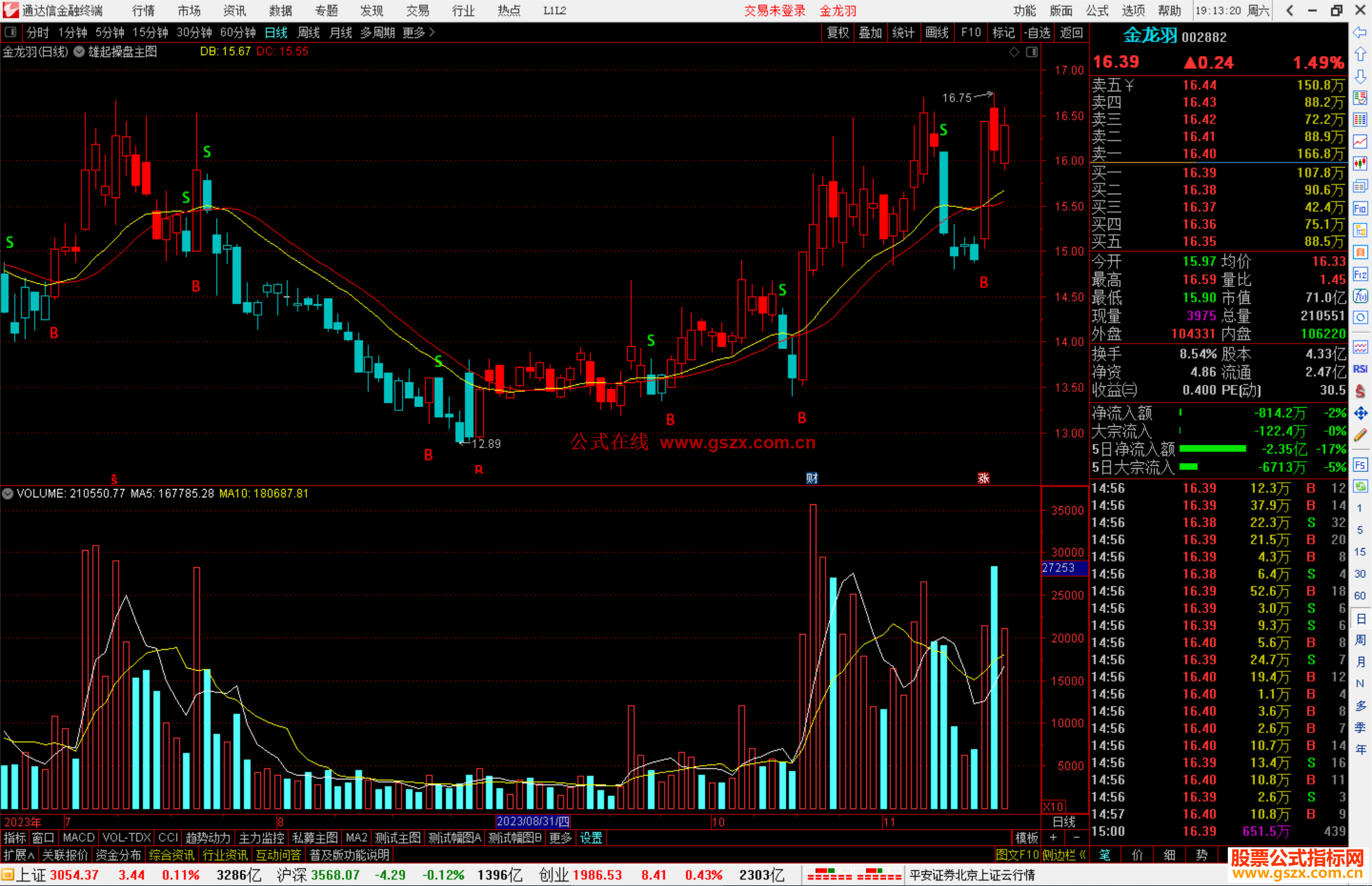 通达信雄起操盘主图 + 选股指标主图源码