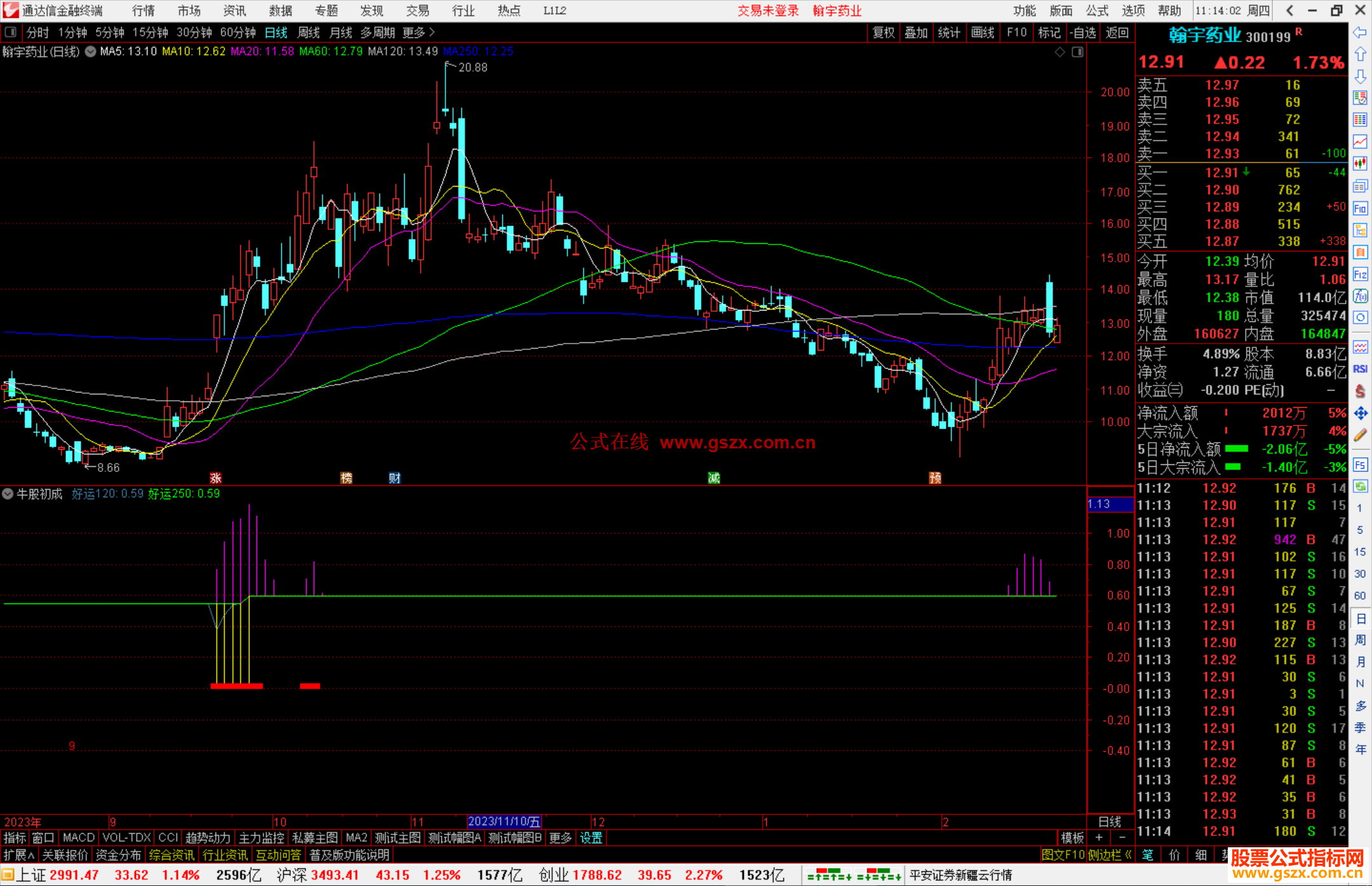 通达信牛股初成指标公式源码附图