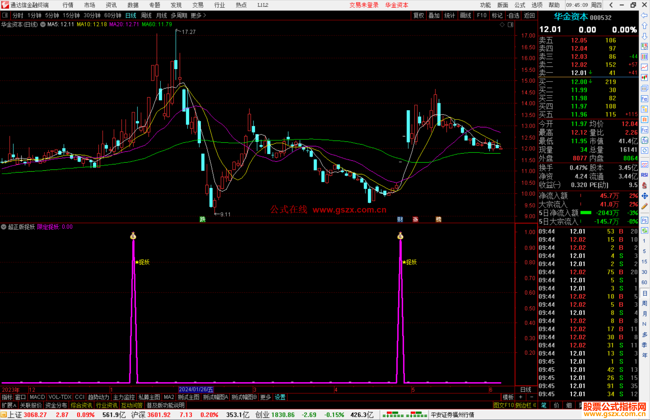 通达信超正版捉妖指标公式源码